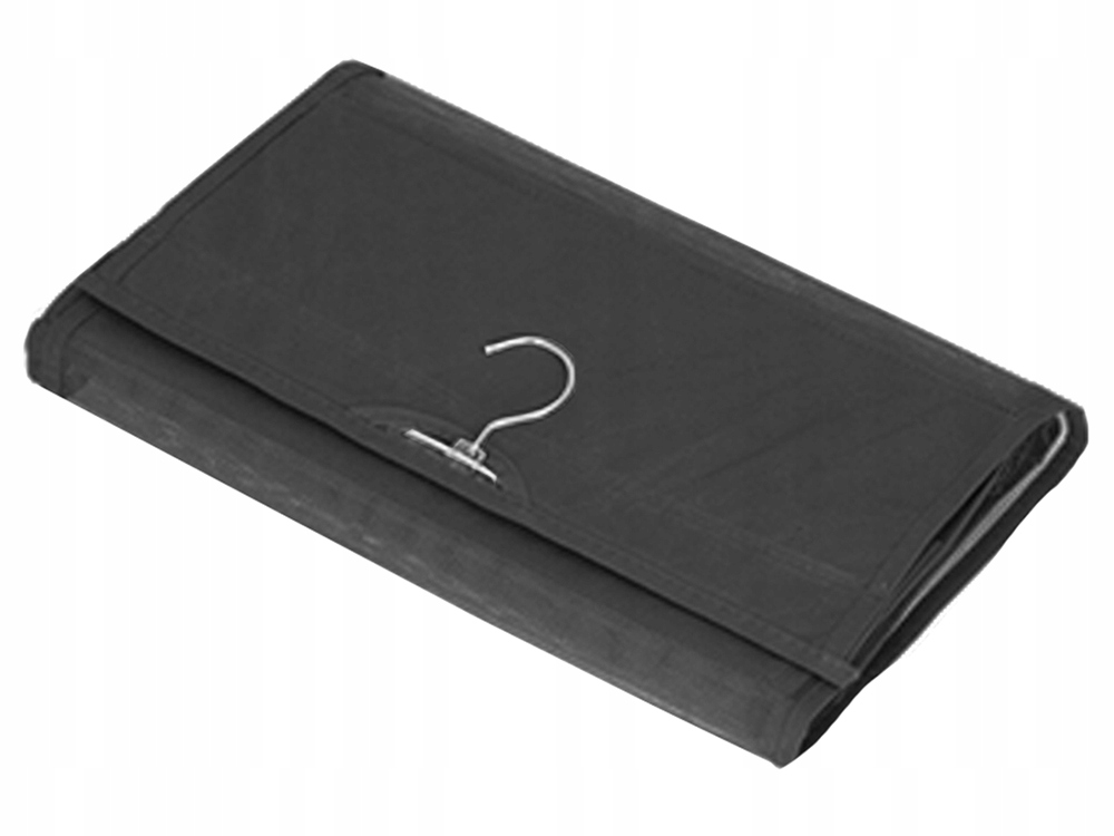 Organizator suspendat pentru genți, de pus în dulap, 8 buzunare transparente, 100x34 cm, negru